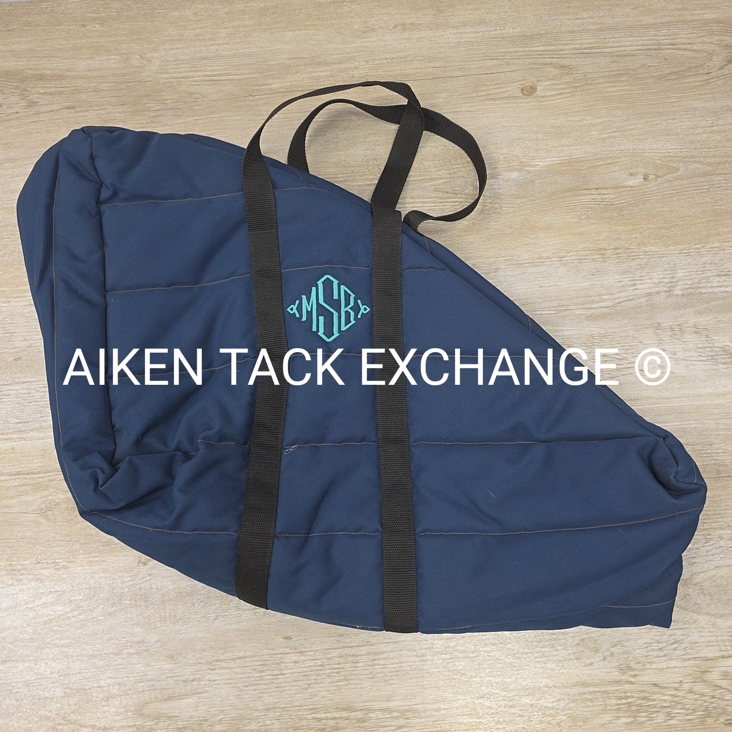 BARGAIN BUNDLE: 2 Padded English Saddle Carriers (custom embroidery)