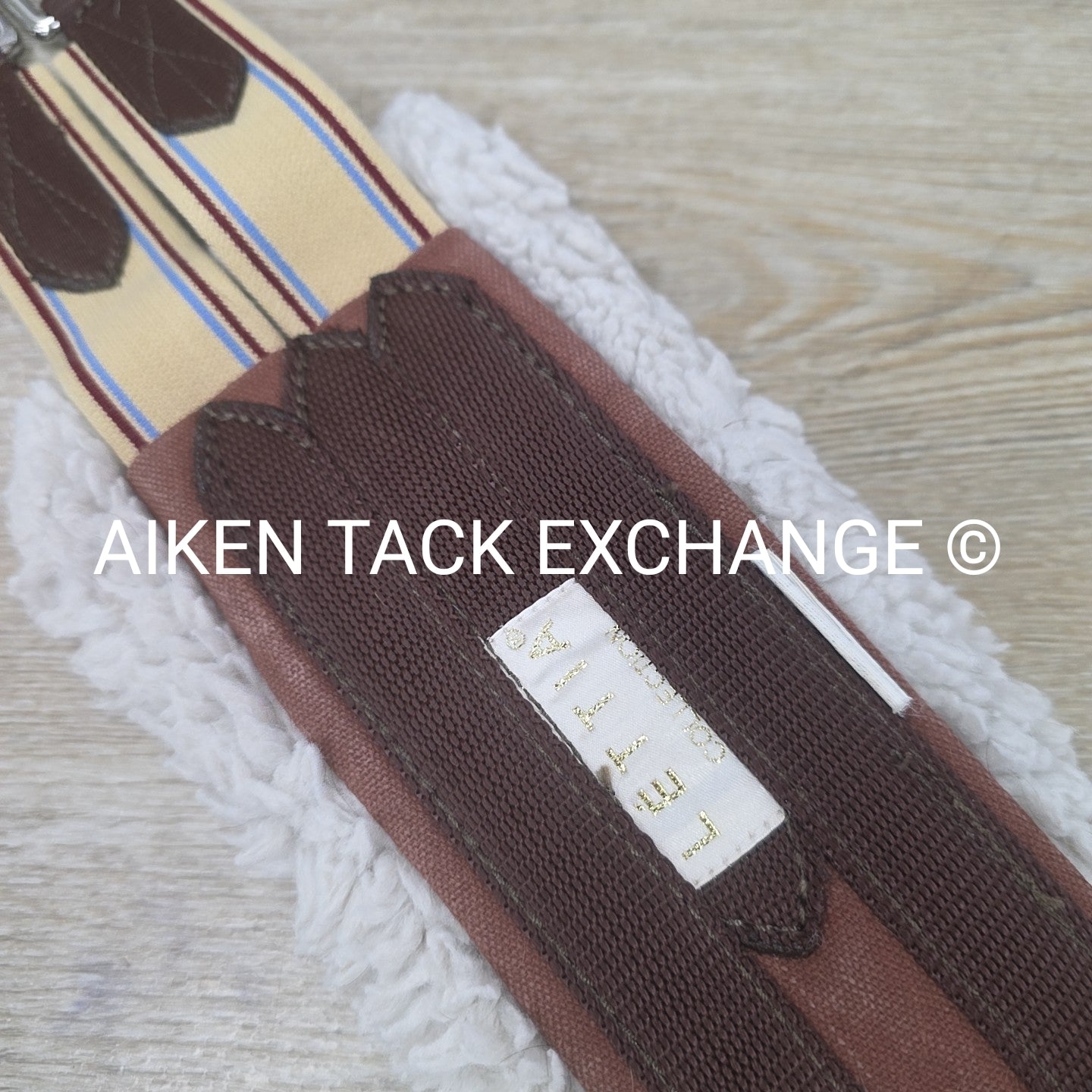 Lettia Fleece Lined CoolMax Girth with Double Elastic, Brown, 46"