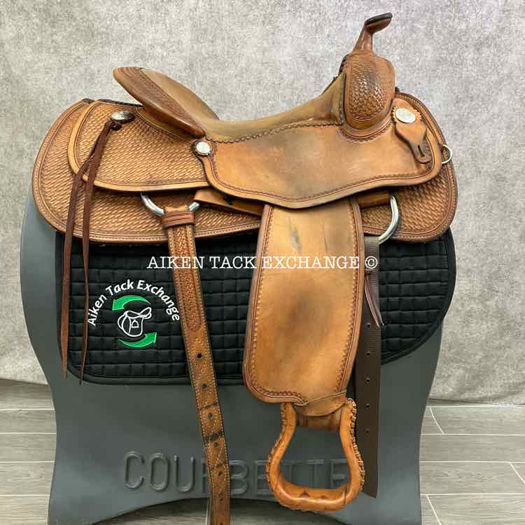 Pard's Western Saddle, 16" Seat, Wide Tree - Full QH Bars