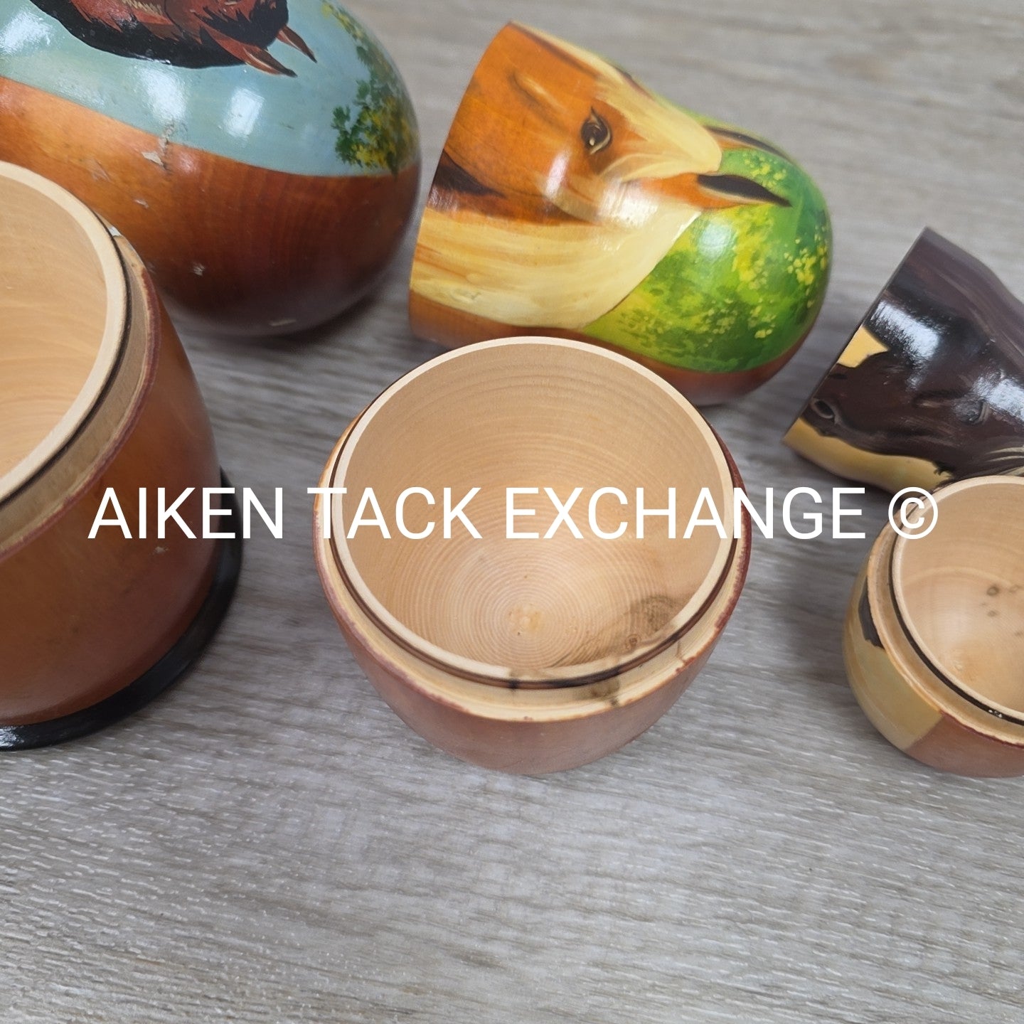 Matryoshka Nesting Dolls with Horse Design