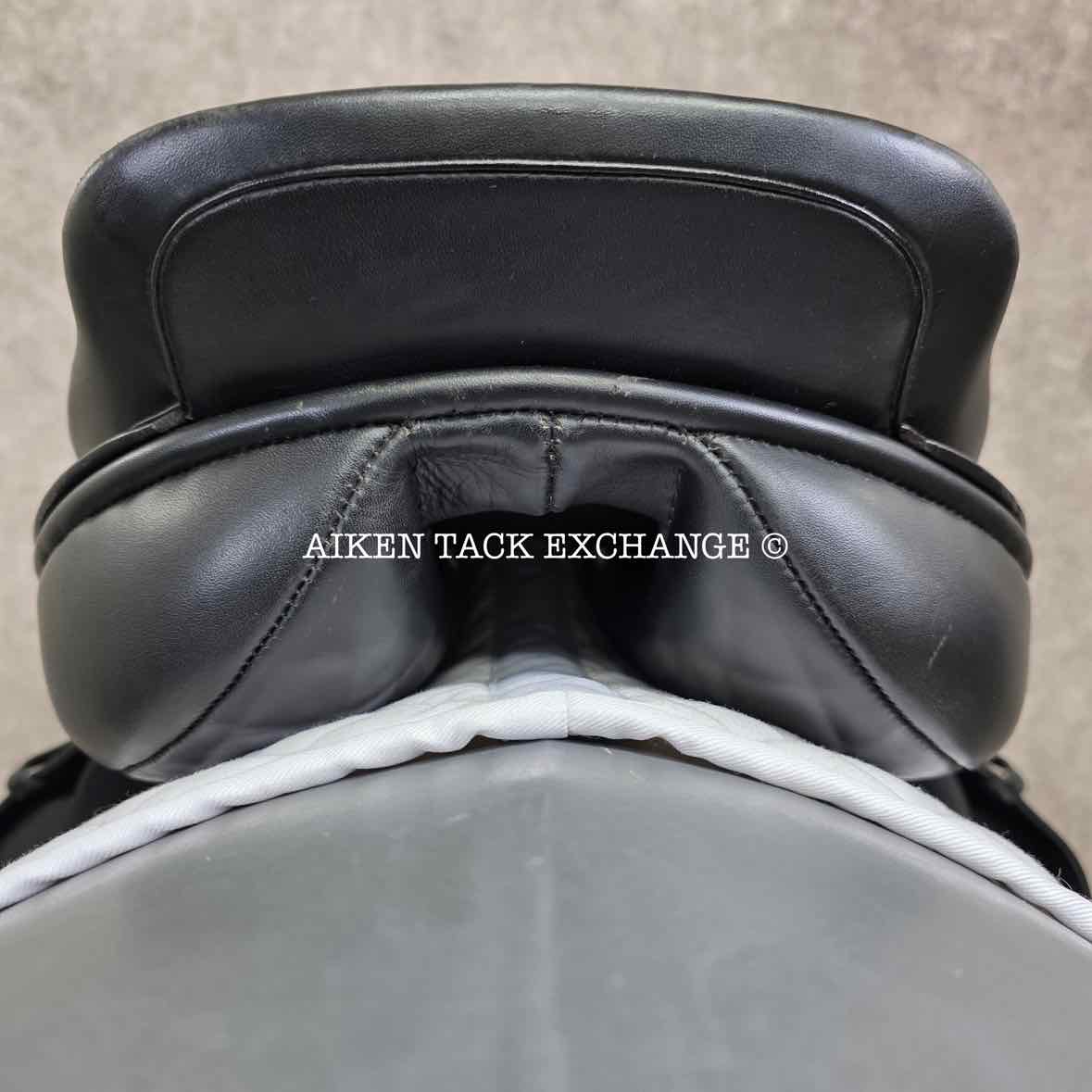 **SOLD** 2001 Albion Kontrol Close Contact Jump Saddle, 17.5" Seat, Medium Narrow Tree, Wool Flocked Panels