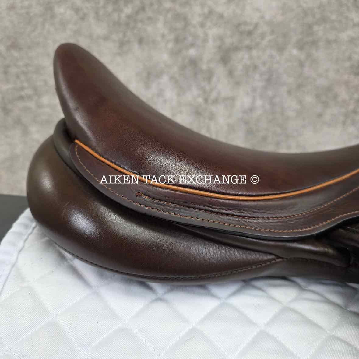 Marcel Toulouse Marielle Genesis Professional Monoflap Eventing Jump Saddle, 18" Seat, Adjustable Tree, Wool Flocked Panels