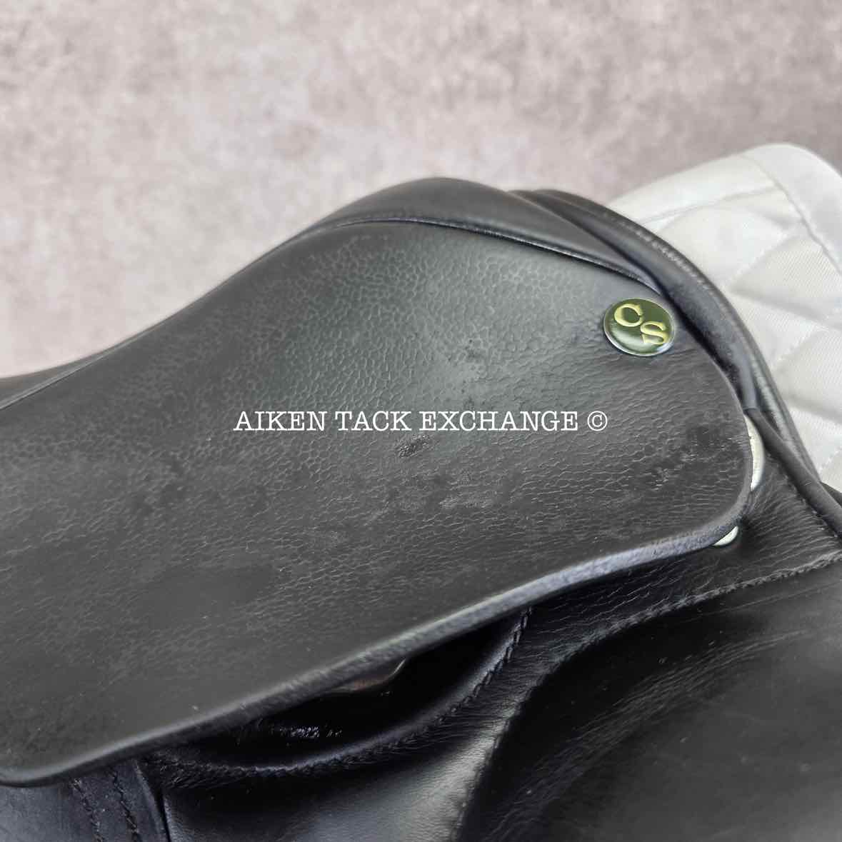 Cardanel Olympik MK2 Dressage Saddle, 17" Seat - Short Flap, Medium Narrow Tree, Wool Flocked Panels