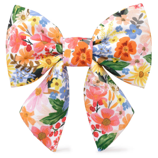 The Foggy Dog - Rifle Paper Co. x TFD Marguerite Lady Dog Bow: Small