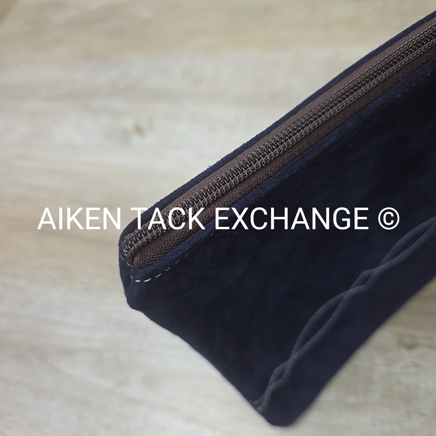 Rebecca Ray Suede Zip Pouch