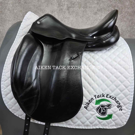 Hermes Corlandus Monoflap Dressage Saddle, 17.5" Seat, Medium Wide Tree, Foam Panels