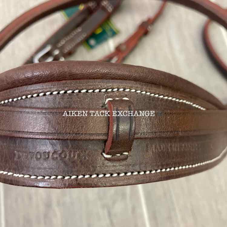 Devoucoux Chiberta Plain Raised Bridle, No Reins, Brown, Oversize, Brand New