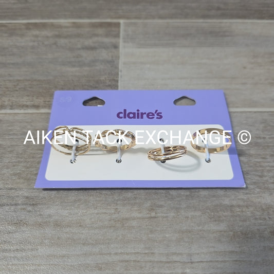 Claire's Ring Set (4) - Size 8/9