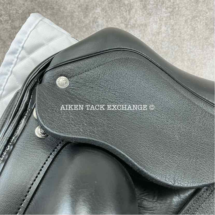 2023 Custom Saddlery Wolfgang Gemini R Monoflap Dressage Saddle, 17.5" Seat, Adjustable Tree, Wool Flocked Panels