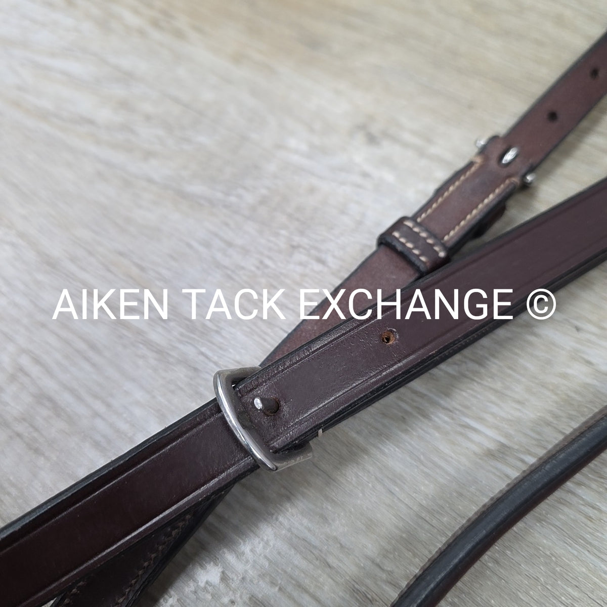 Fancy Stitched Standing Martingale, Brown, Size X-Full