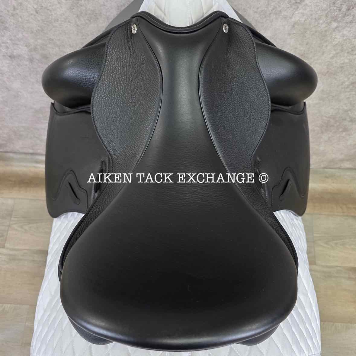 2023 Envy by Custom Saddlery Aurora Monoflap Dressage Saddle, 17.5" Seat, Adjustable Tree, Wool Flocked Panels