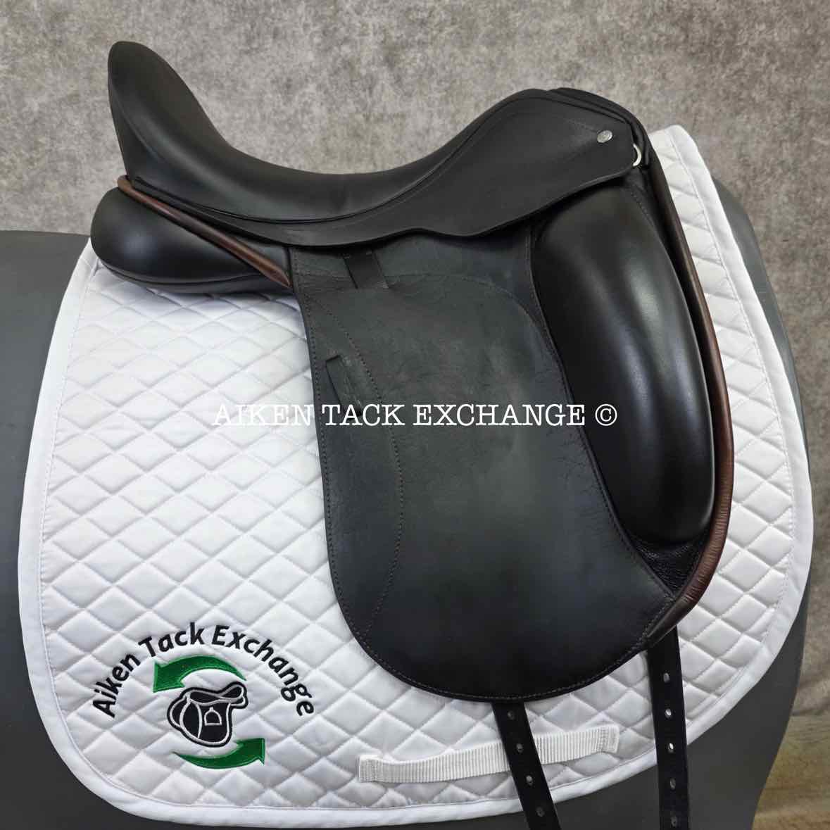 2014 Custom Saddlery Advantage Monoflap Dressage Saddle, 18" Seat, Adjustable Tree, Wool Flocked Panels