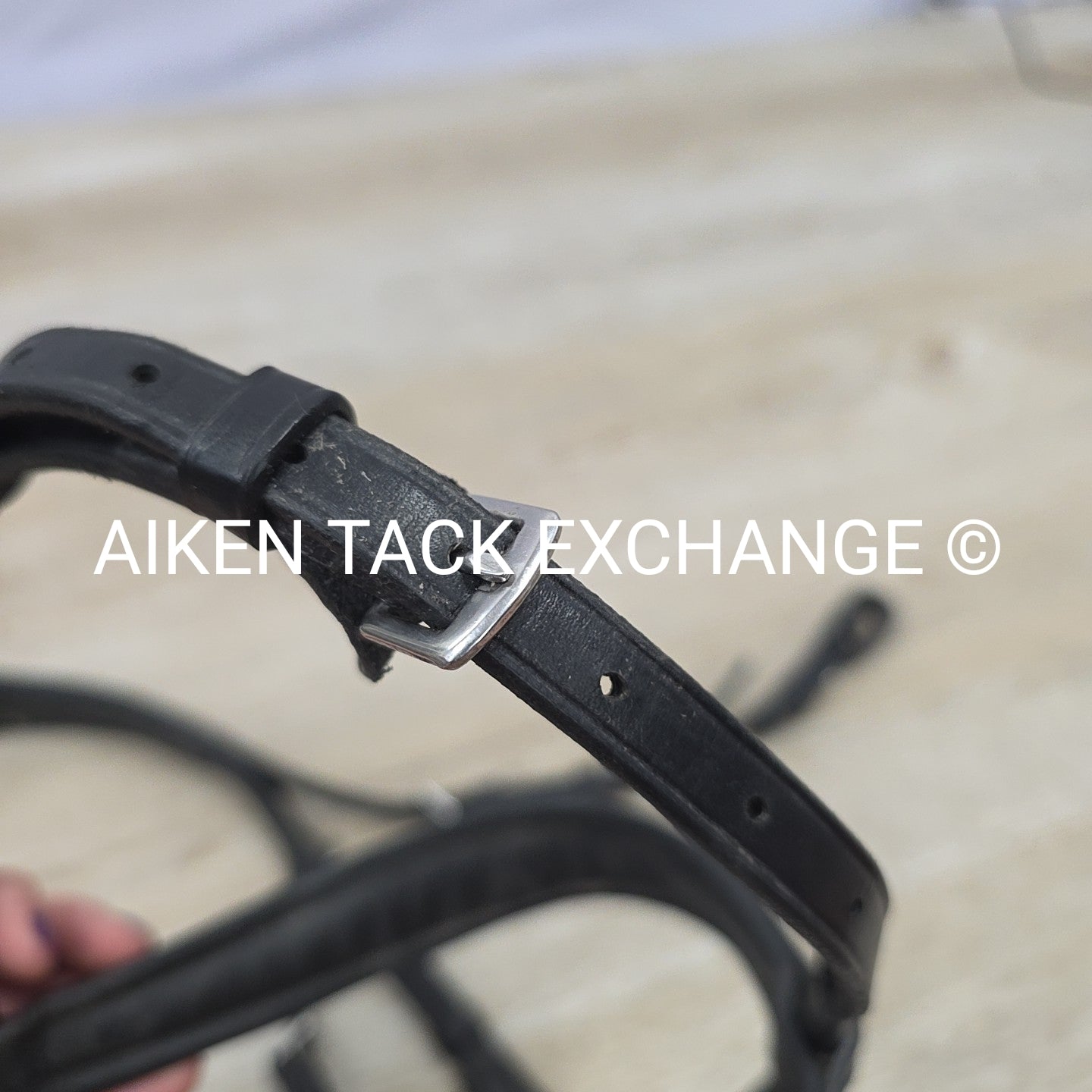 Collegiate ComFiTec Training Bridle, No Browband, No Reins, Black, Size Full