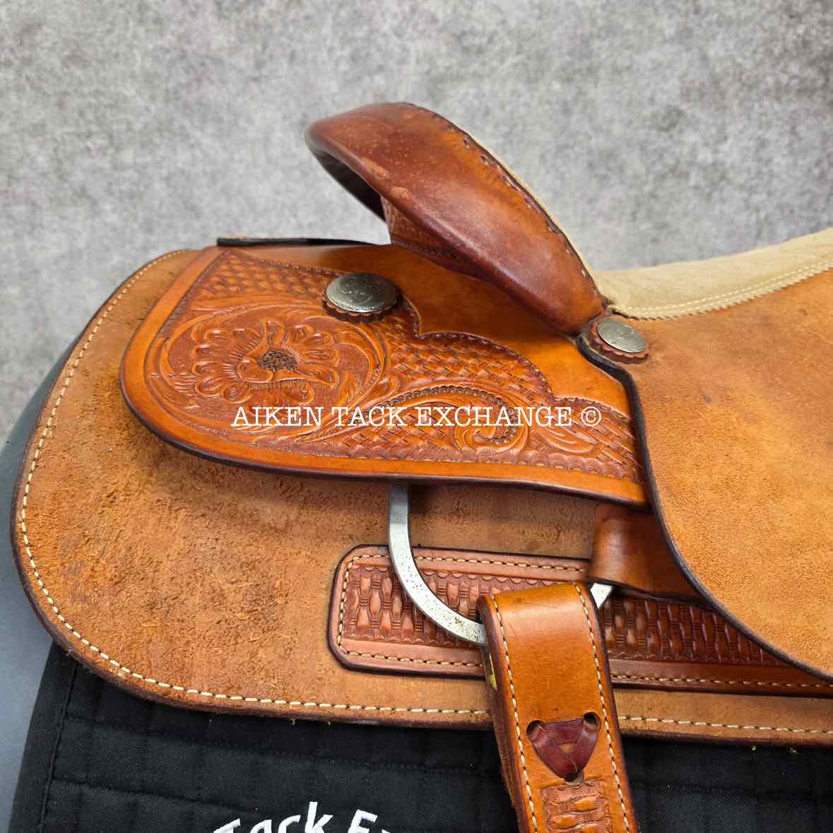 Billy Cook Saddlery 4693 Western Saddle, 16" Seat, Regular Tree - Semi QH Bars