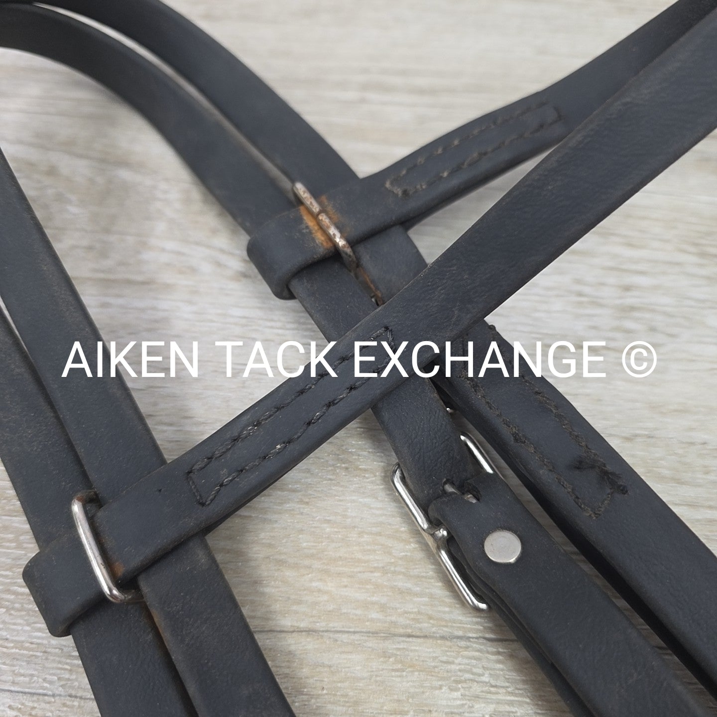 Biothane Browband Headstall, No Reins, Black, Size Full