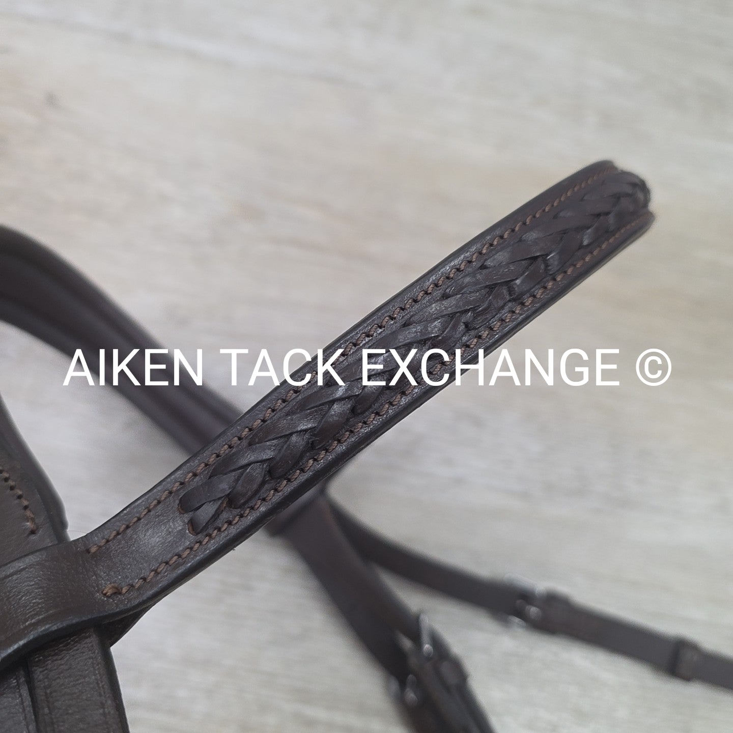 Ergonomic Figure 8 Bridle, No Reins, Brown, Size Full