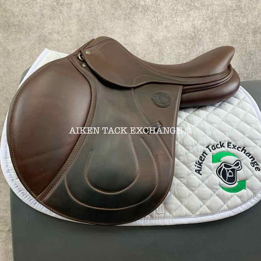 **SOLD** 2021 Antares Signature Skylla Close Contact Jump Saddle, 17.5" Seat, 3A Flap, Medium Tree, Foam Pro Panels