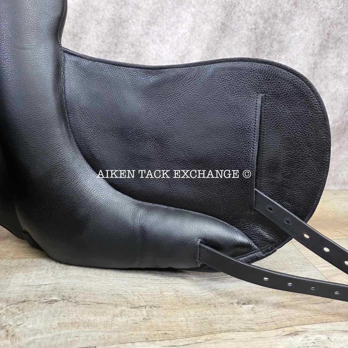 2023 Envy by Custom Saddlery Aurora Monoflap Dressage Saddle, 17.5" Seat, Adjustable Tree, Wool Flocked Panels