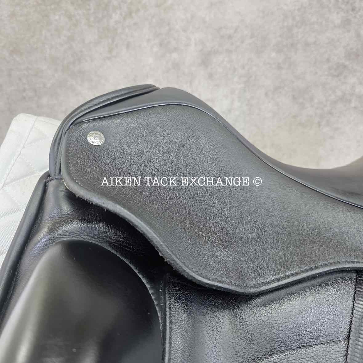 2020 Custom Saddlery Icon Star Monoflap Dressage Saddle, 18" Seat, Adjustable Tree, Wool Flocked Hybrid Panels