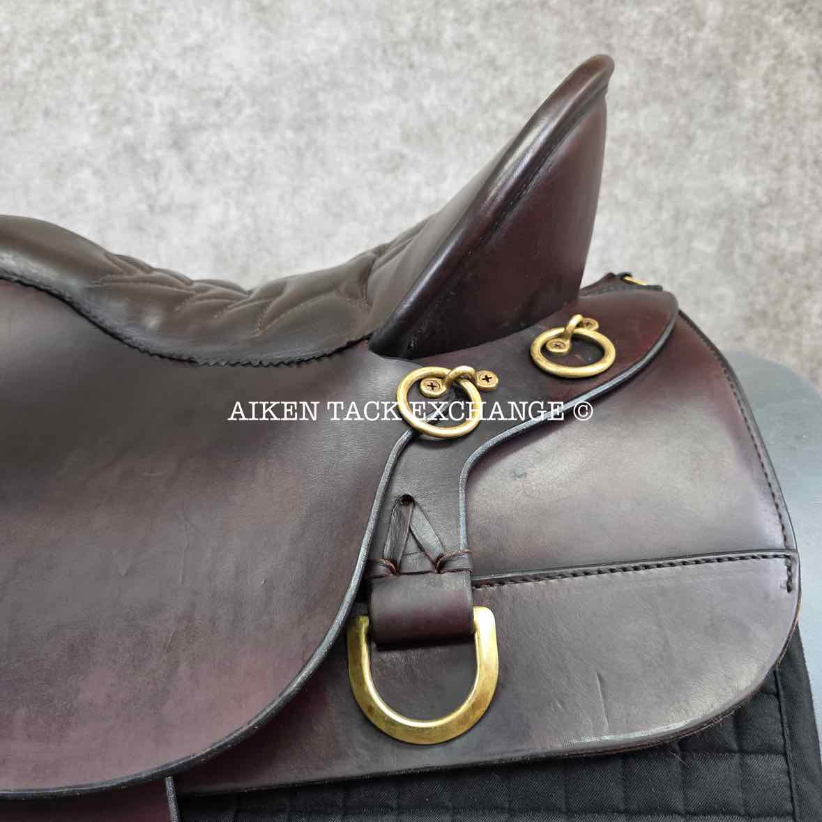 2008 Tucker 260 High Plains Western Saddle, 16.5" Seat, Medium Tree - Semi QH Bars