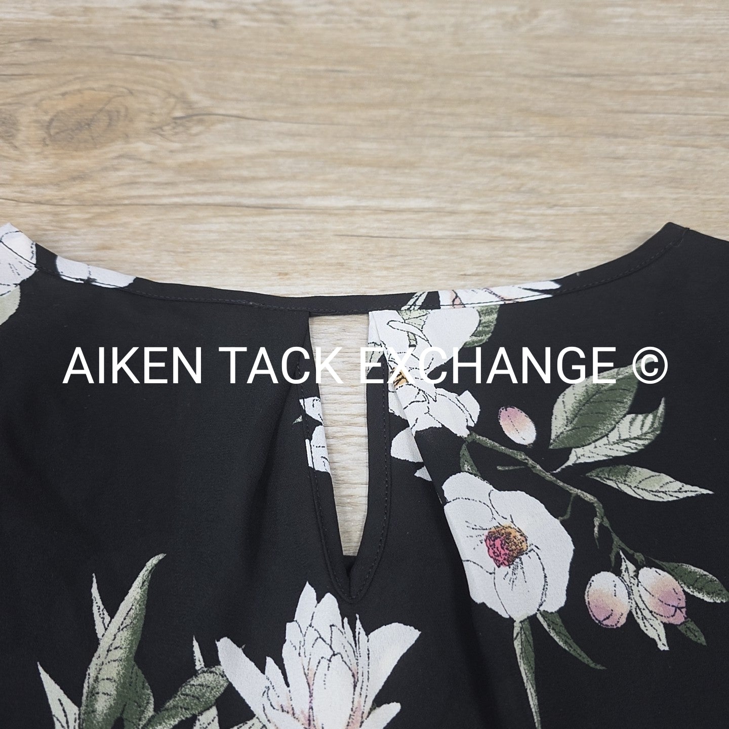 Pink Rose Vintage Short Sleeve Blouse, Women's Medium