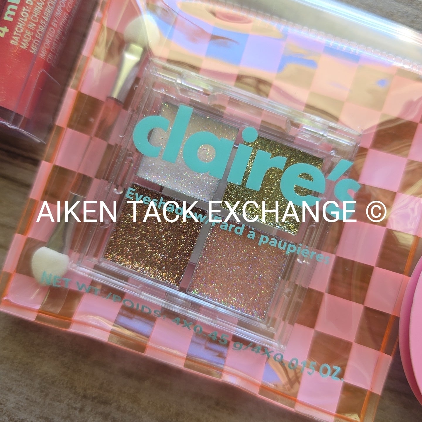 Claire's Beauty Set - 2 Lips Gloss Sets (8), Nail Polish (5), & Eyeshadow Palett