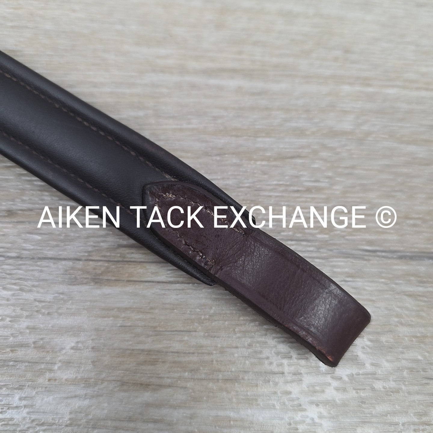 Padded Plain Raised Browband, Brown, 15"
