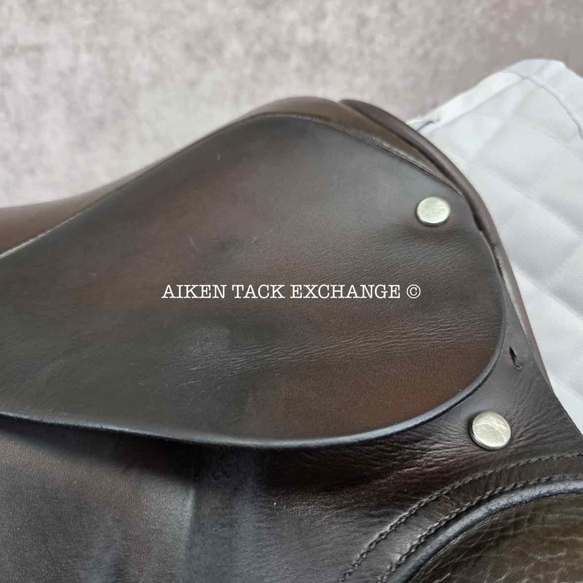 **SOLD** Centaur by Michael Stokes Dressage Saddle, 17.5" Seat, M/MW Tree, Wool Flocked Panels