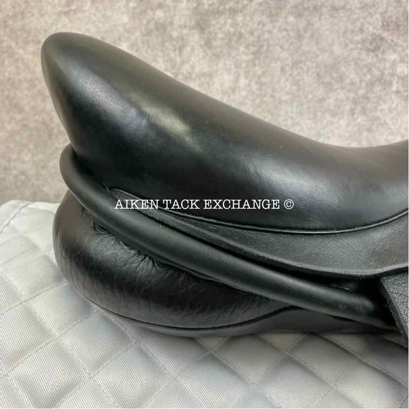 2007 Ideal Jessica Dressage Saddle, 17" Seat, M/MW Tree, Wool Flocked Panels, Buffalo Leather