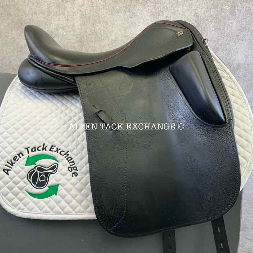 2016 Black Country Dante Dressage Saddle, 18" Seat, Medium Wide Tree, Wool Flocked Panels