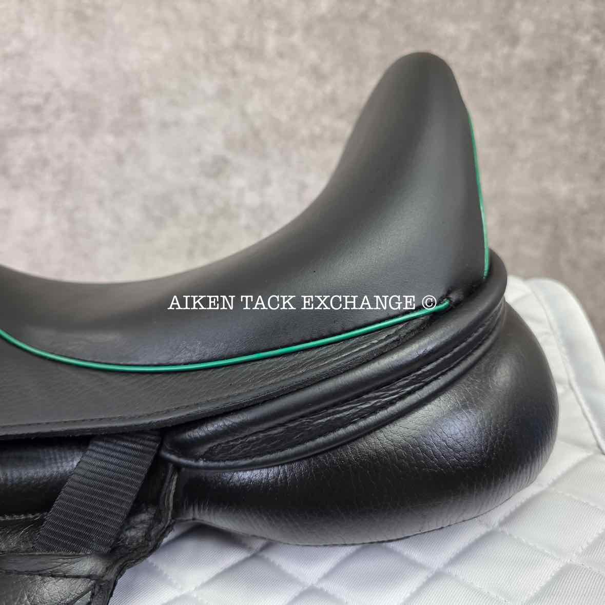 2023 Envy by Custom Saddlery Motion Monoflap Dressage Saddle, 17" Seat - Short Flap, Adjustable Tree, Wool Flocked Panels