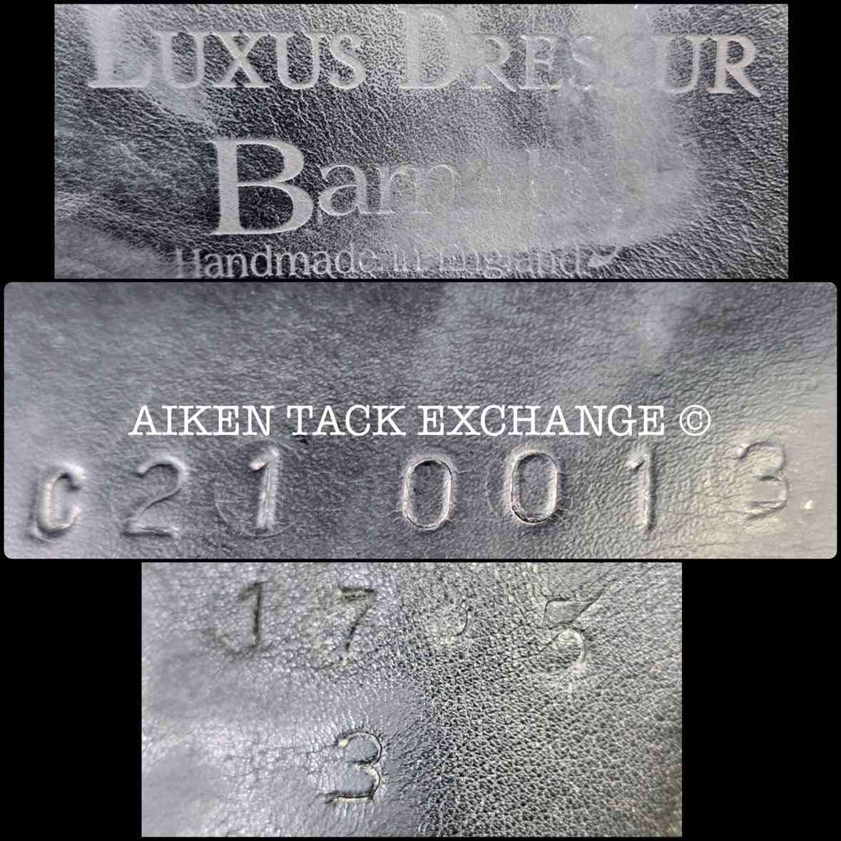 Cliff Barnsby Luxus Dressage Saddle, 17.5" Seat, Medium Tree, Wool Flocked Panels