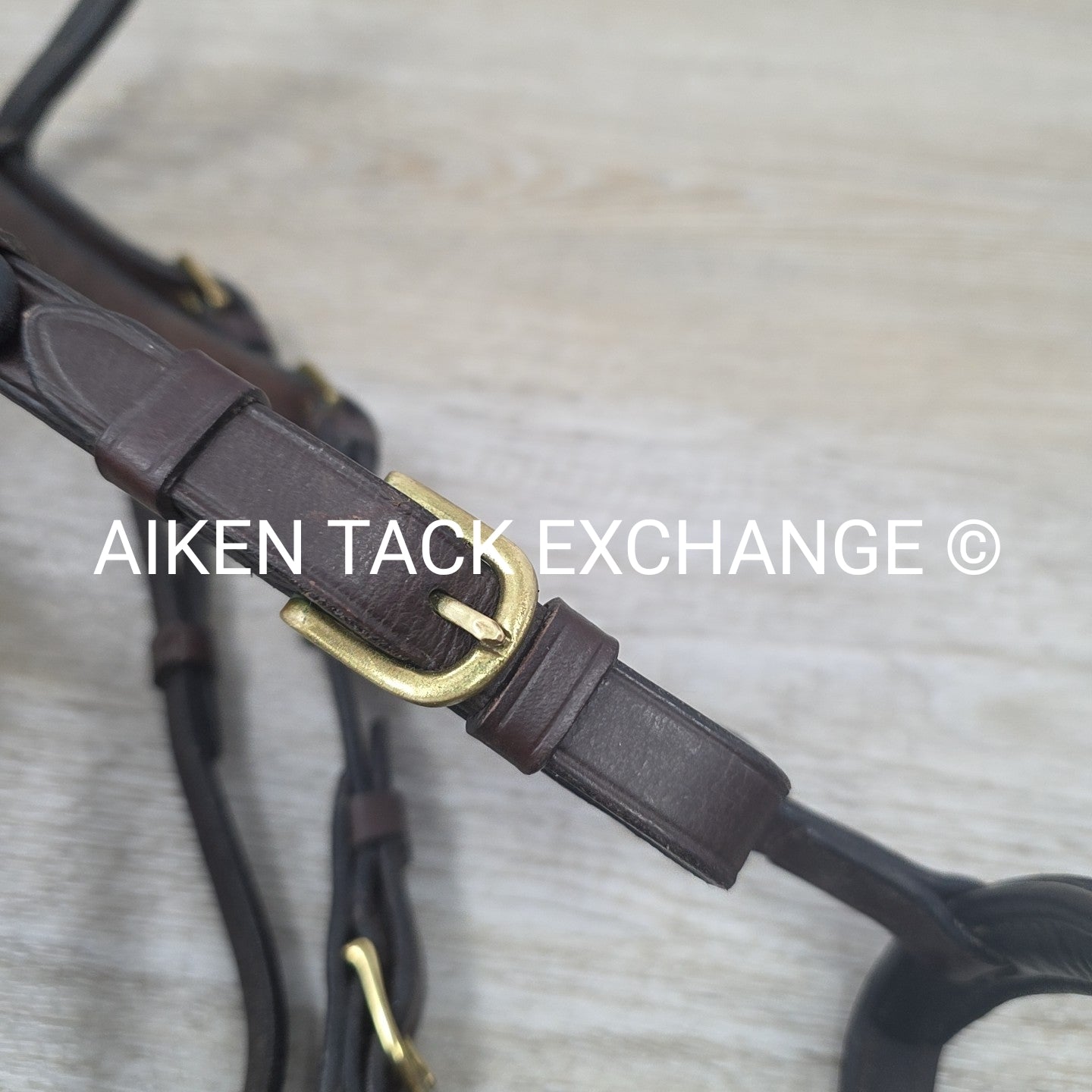 Harmohn Kraft Royal Plain Raised Flash Bridle, No Reins, Brown, Size Full