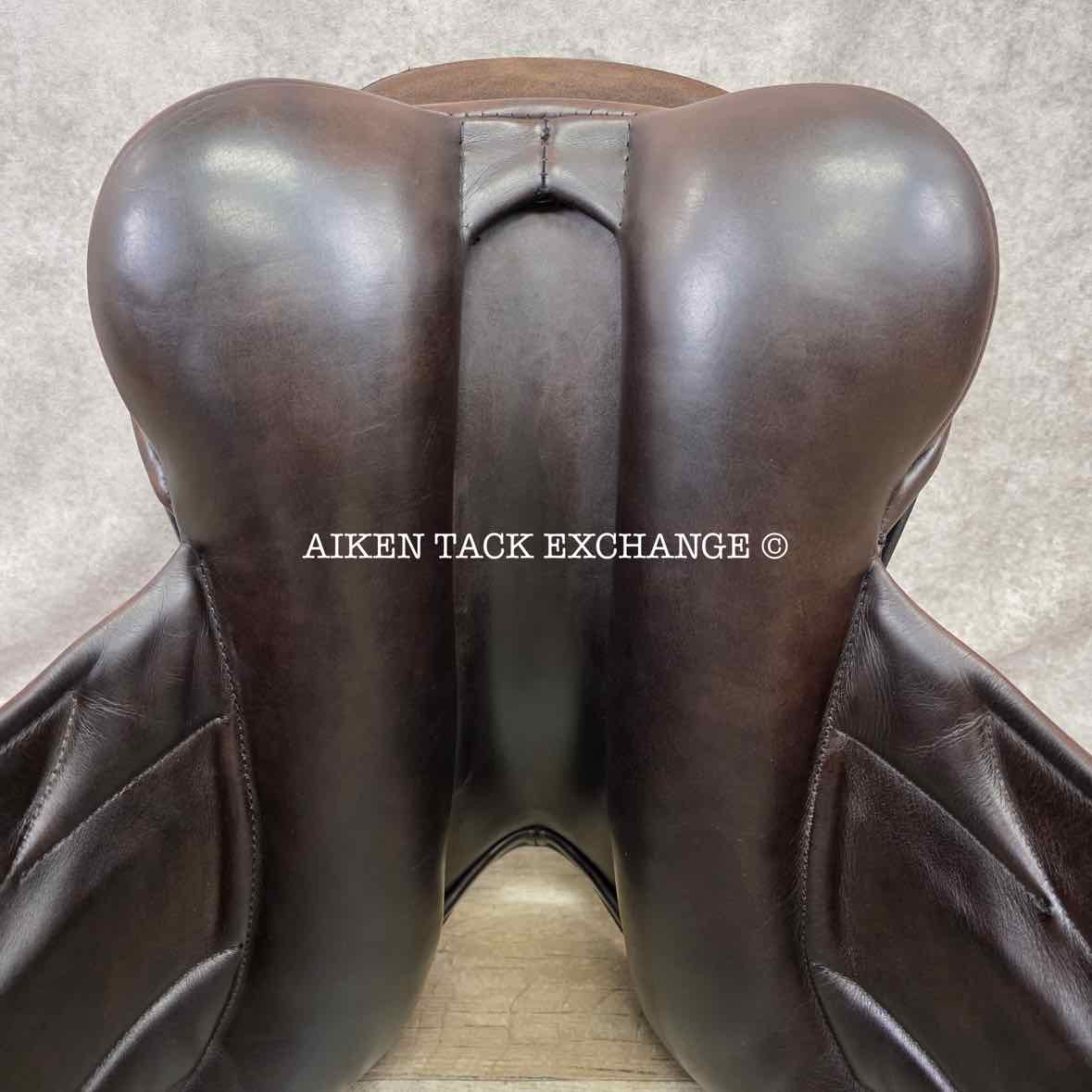 2004 Black Country Vinici Monoflap Dressage Saddle, 17.5" Seat, MW/W Tree, Wool Flocked Panels