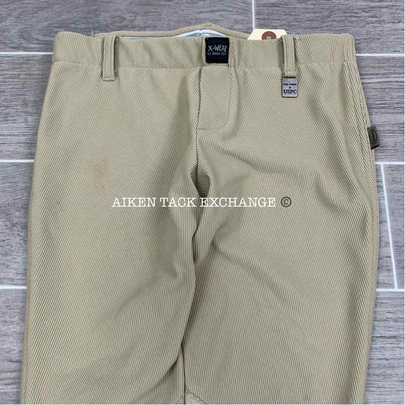 Devon-Aire X-Wear Knee PAtch Pull On Breeches, Size X-Small
