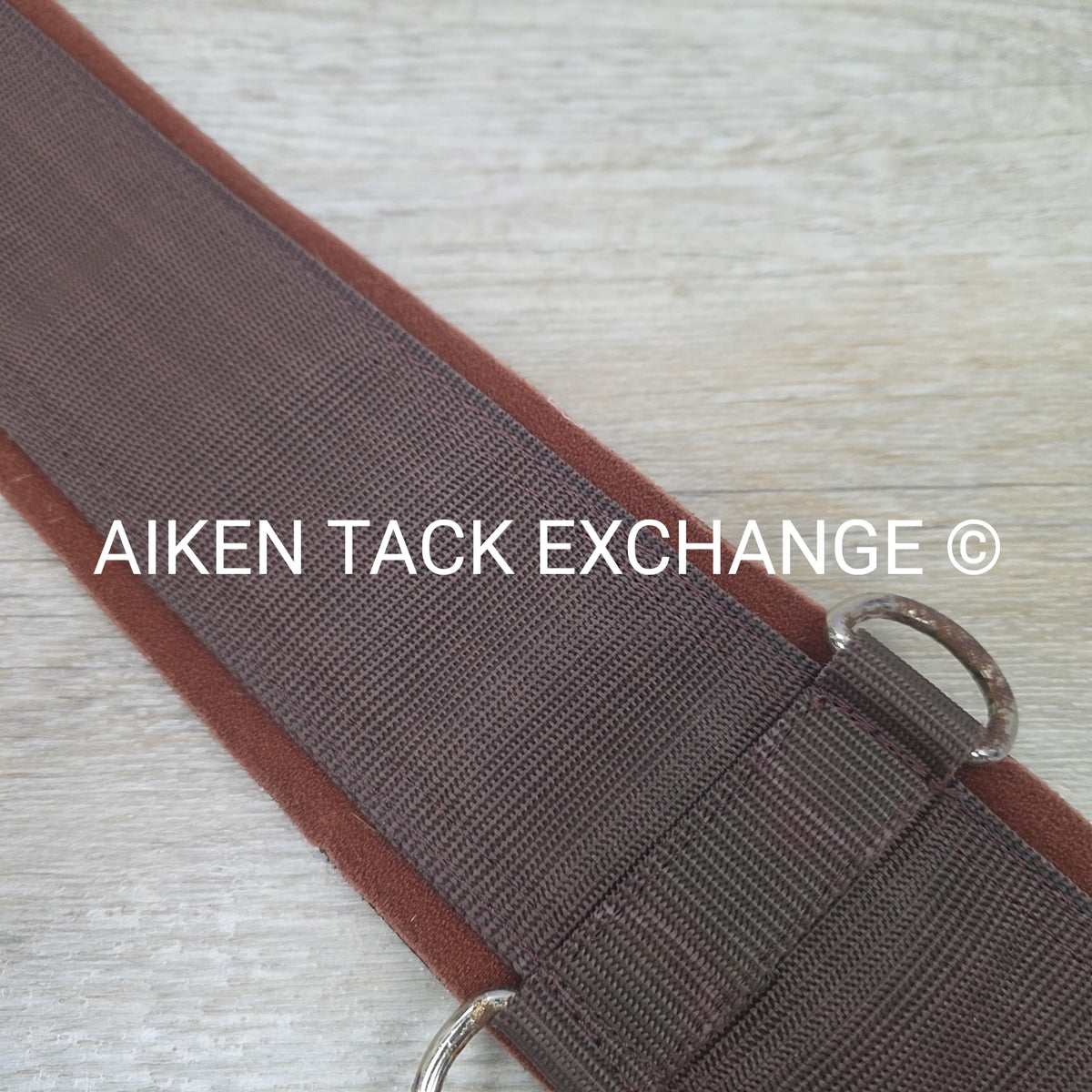 Neoprene Lined Double End Elastic Girth, Brown, Size 54"
