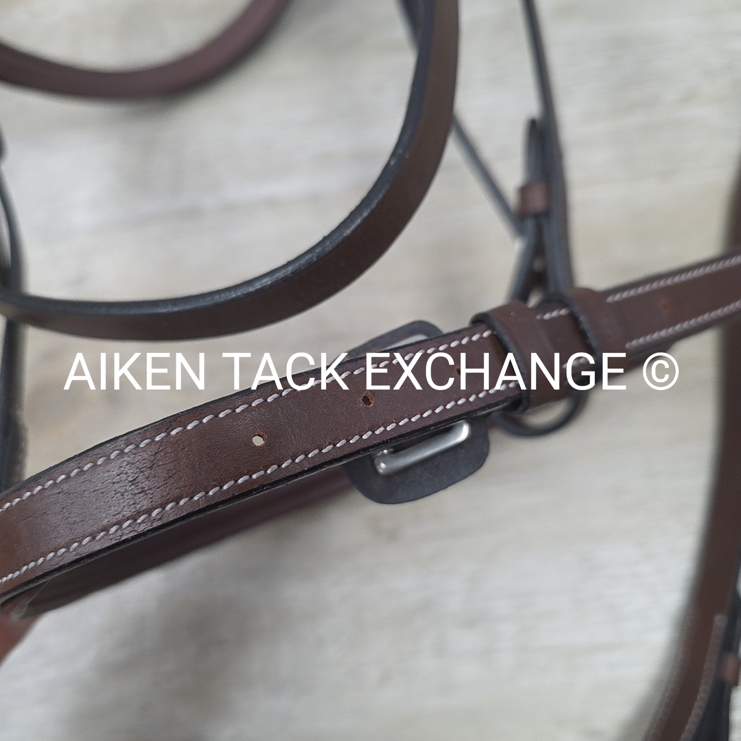 HDR Pro Mono Crown Padded Bridle with Reins, Australian Nut, Size Cob