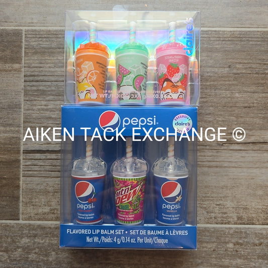 Claire's Lip Balm Sets (2) - 3 Count Per Each Set (6 Total)