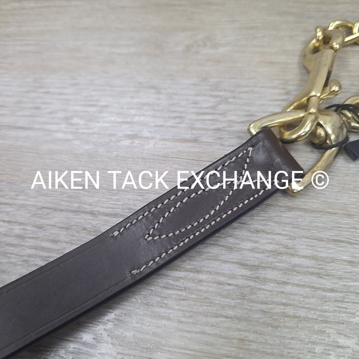 Dover Saddlery Suffolk Leather Lead with Chain