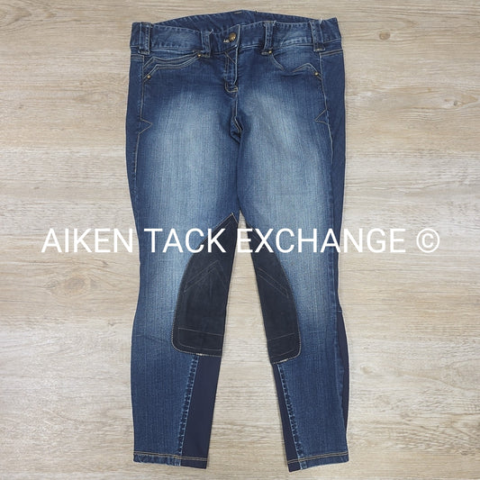 Ariat Denim Knee Patch Breeches, Women's 30