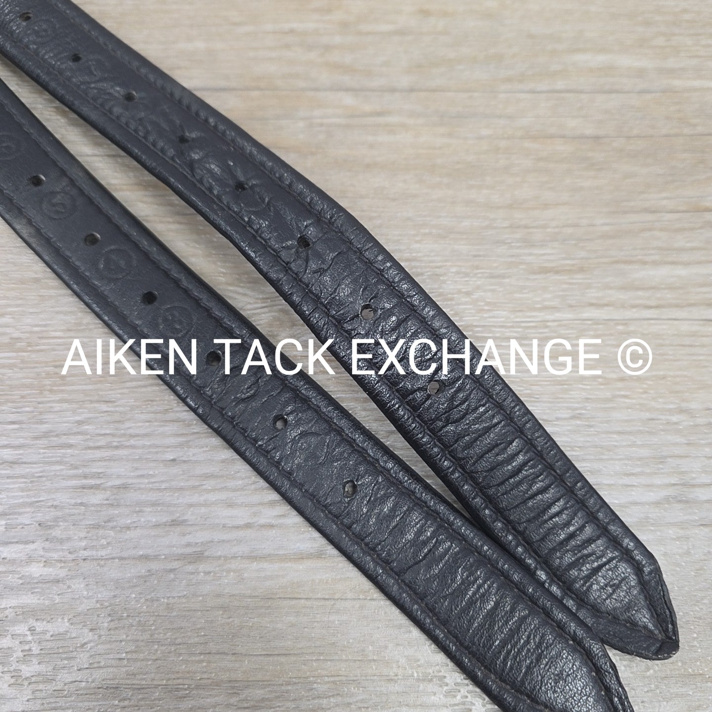 English Stirrup Leathers, Black, 58"