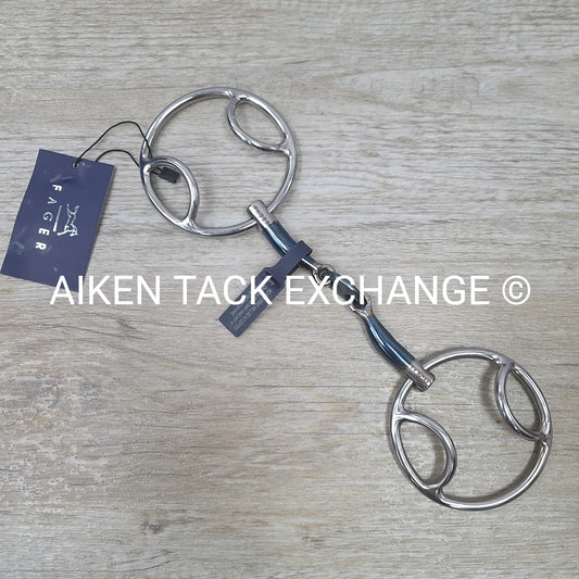 Fager Claudia Sweet Iron Double Joint Beval Bit 4.5"