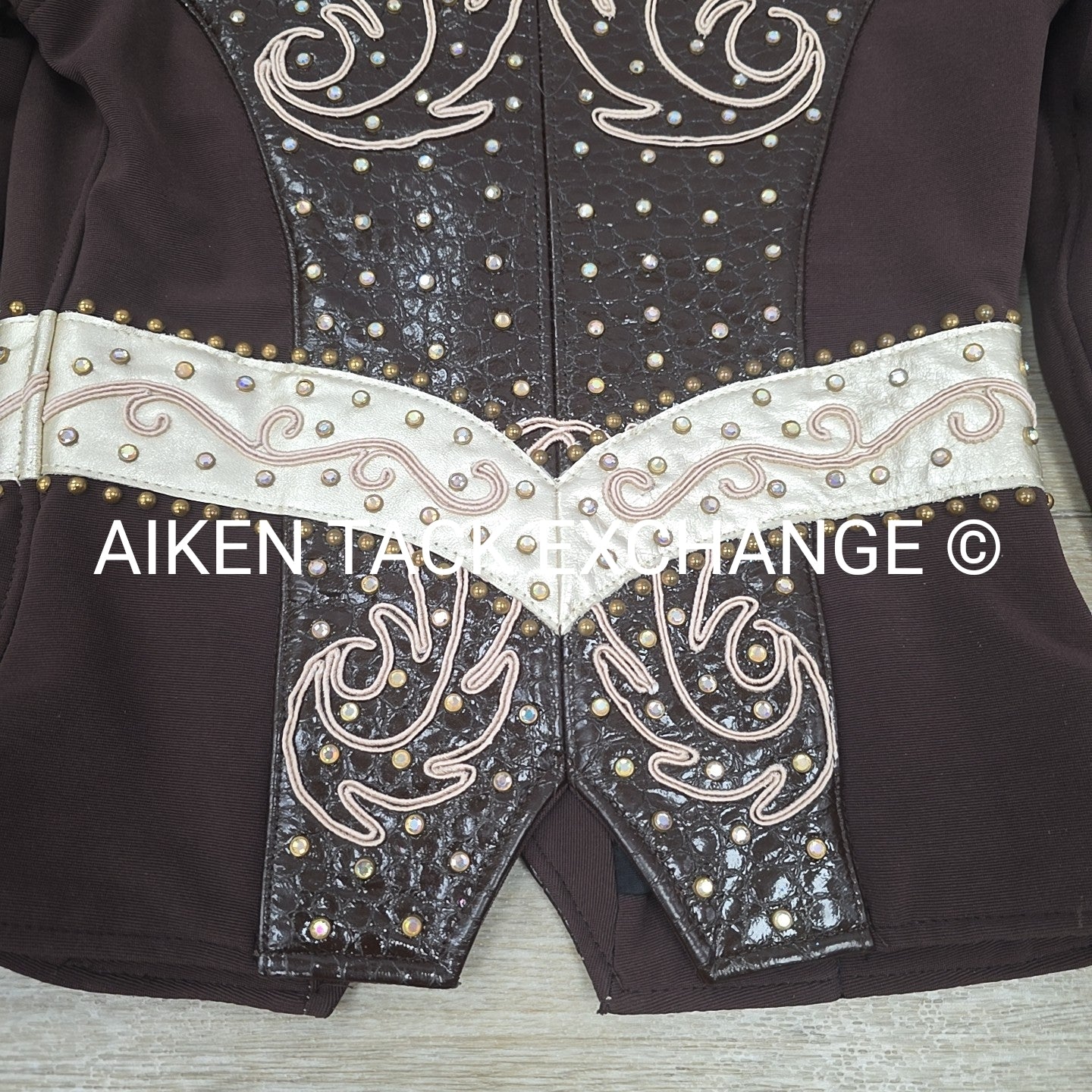 Dazzling Designs Leather Show Shirt & Pants Set, Women's XSmall, XLong