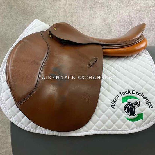 True Brit by Harry Dabbs Close Contact Jump Saddle, 18.5" Seat, Medium Tree, Foam Panels