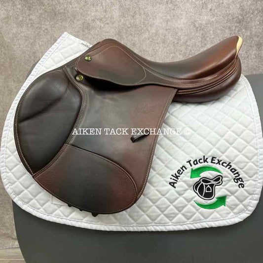**SOLD** 2007 Prestige Nona Garson Elite Close Contact Jump Saddle, 17" Seat, 33 Tree - Medium (Adjustable), Foam Panels