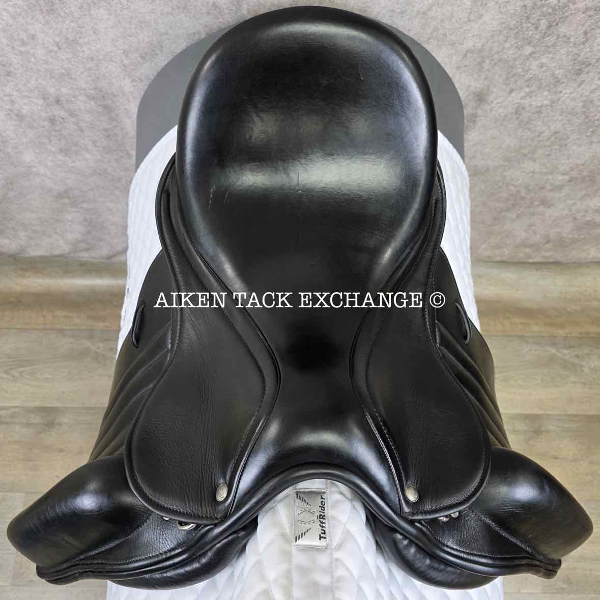 2011 Wise Equestrian Dutton RZ Monoflap Dressage Saddle, 17" Seat, Adjustable Tree - Changeable Gullet, Foam Panels