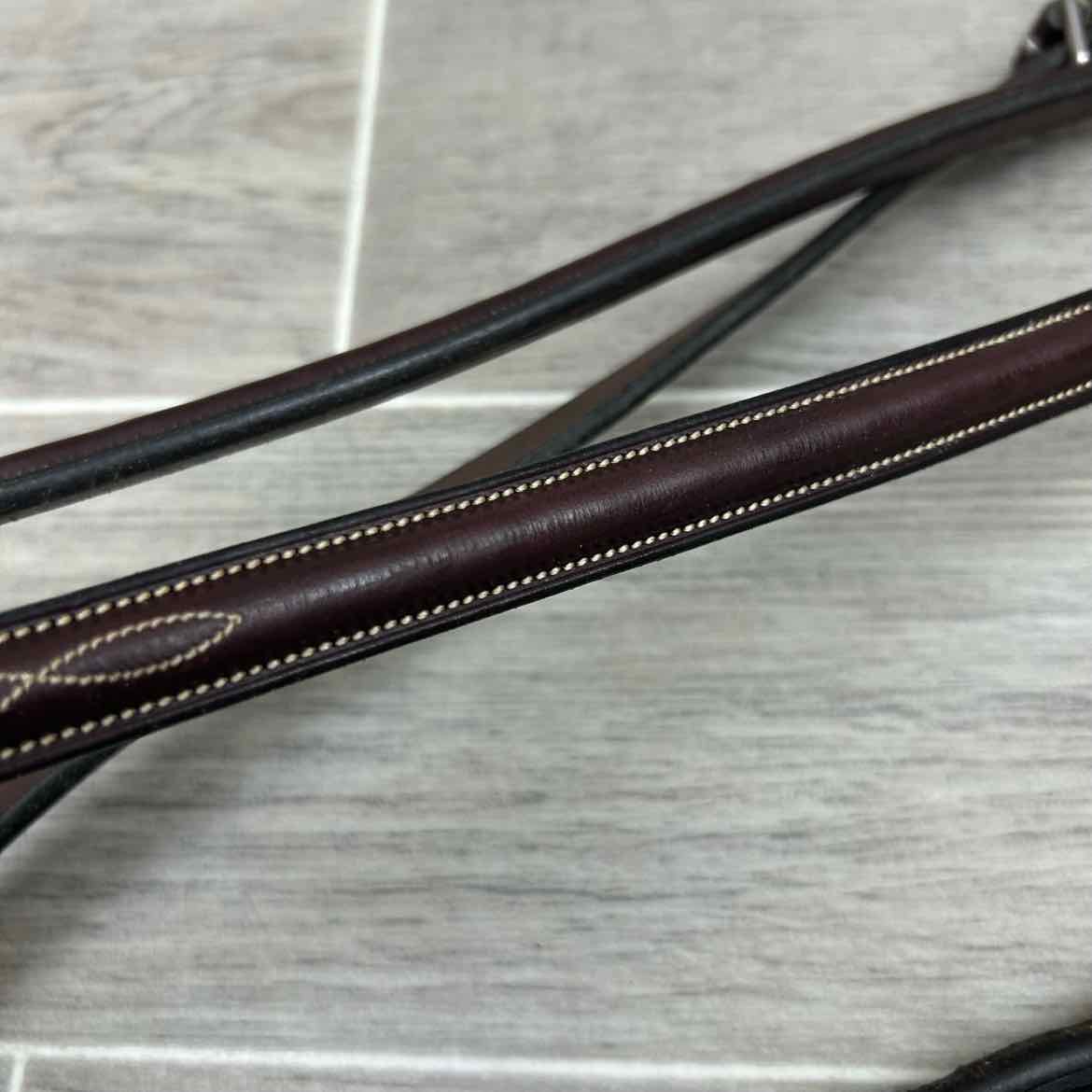 Rodrigo Raised Fancy Stitched Standing Martingale, Brown, Size Full