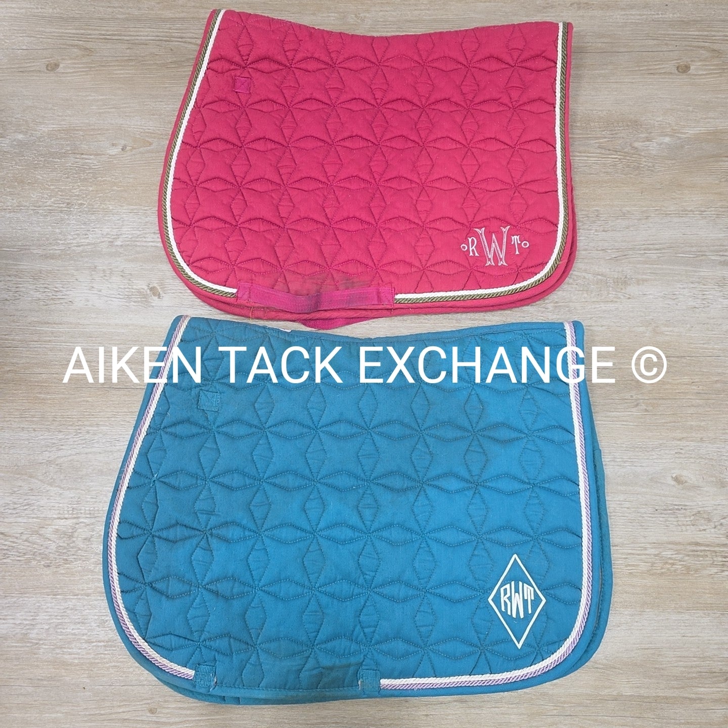 BARGAIN BUNDLE: 2 Roma All Purpose Saddle Pads, Has Custom Embroidery