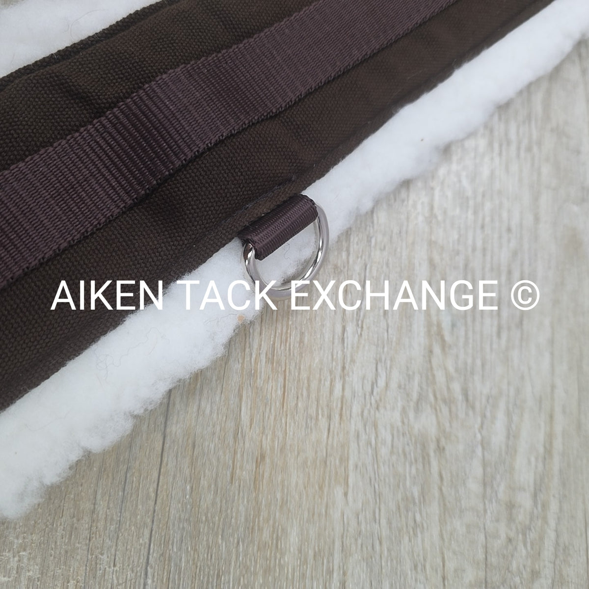 SmartEquine Fleece Girth with Double End Elastic, Brown, 56"