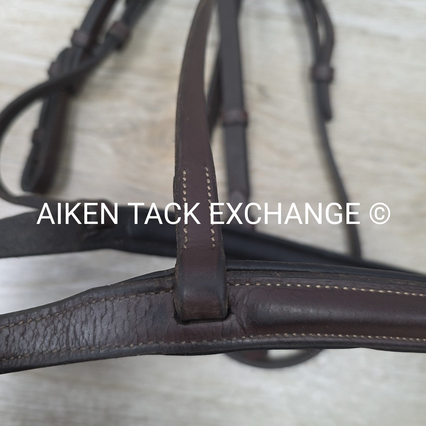 KL Select Black Oak Fancy Stitched Bridle with Matching Laced Reins, Brown, Over